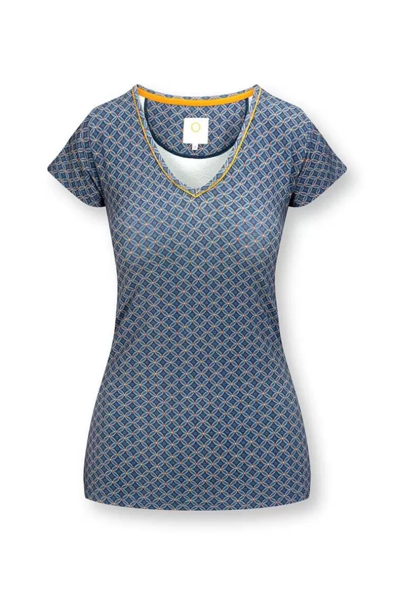 T-Shirts<Pip Studio Top Kurze Armel Tegola Blau