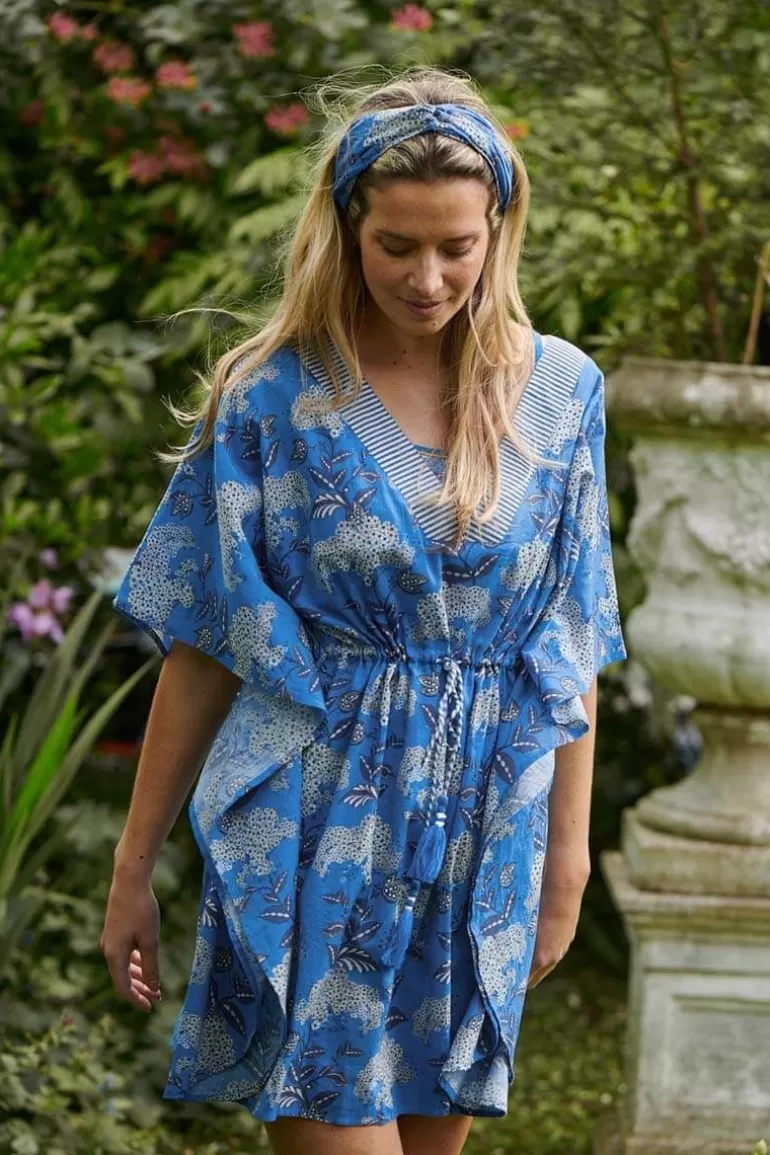 Kleider<Pip Studio Tunic Flora Firenze Kobalt Blau