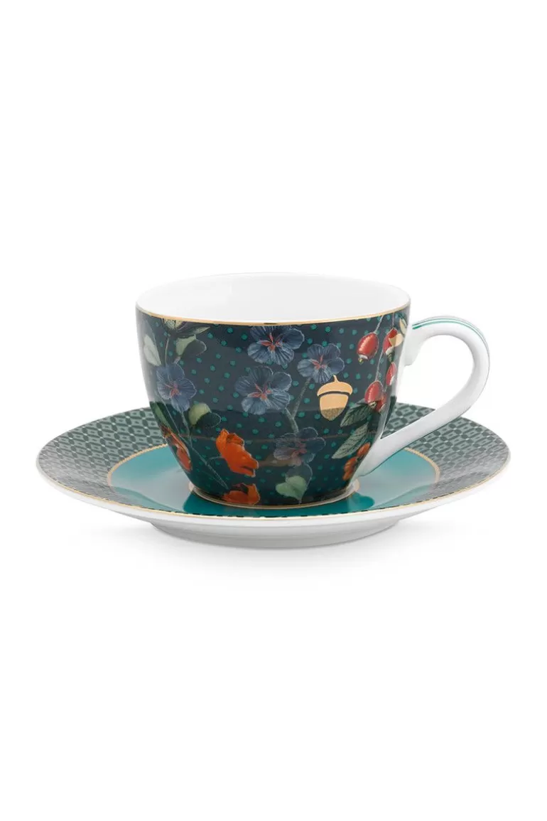 Espresso Tasse<Pip Studio Winter Wonderland Espresso Tasse & Untertasse Dunkelblauw