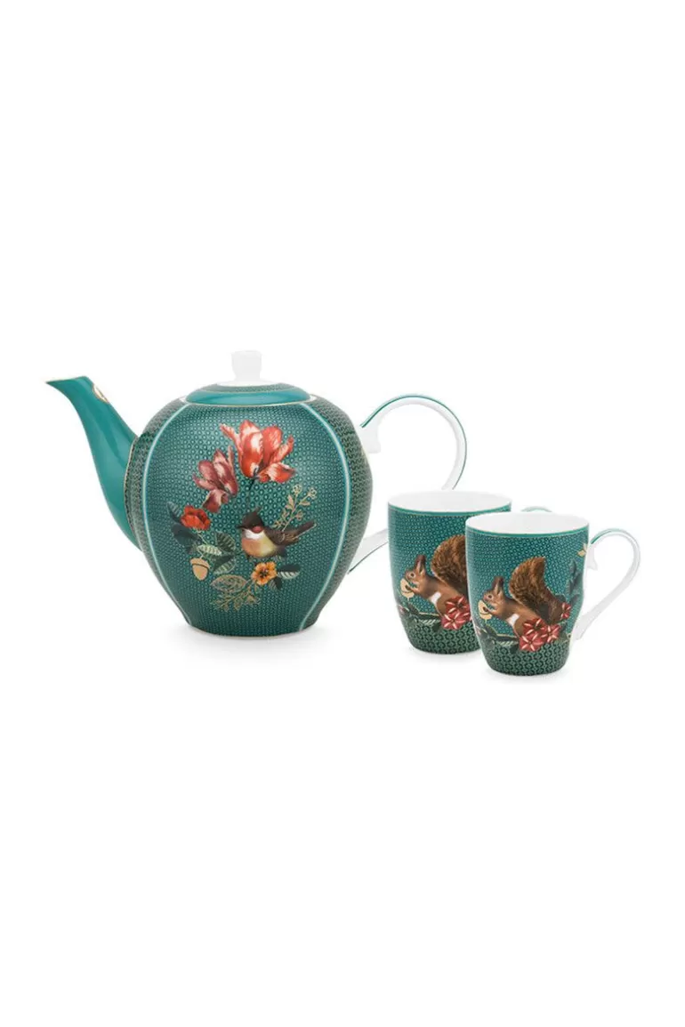 Porzellan Sets<Pip Studio Winter Wonderland Tea Set/3 Grun