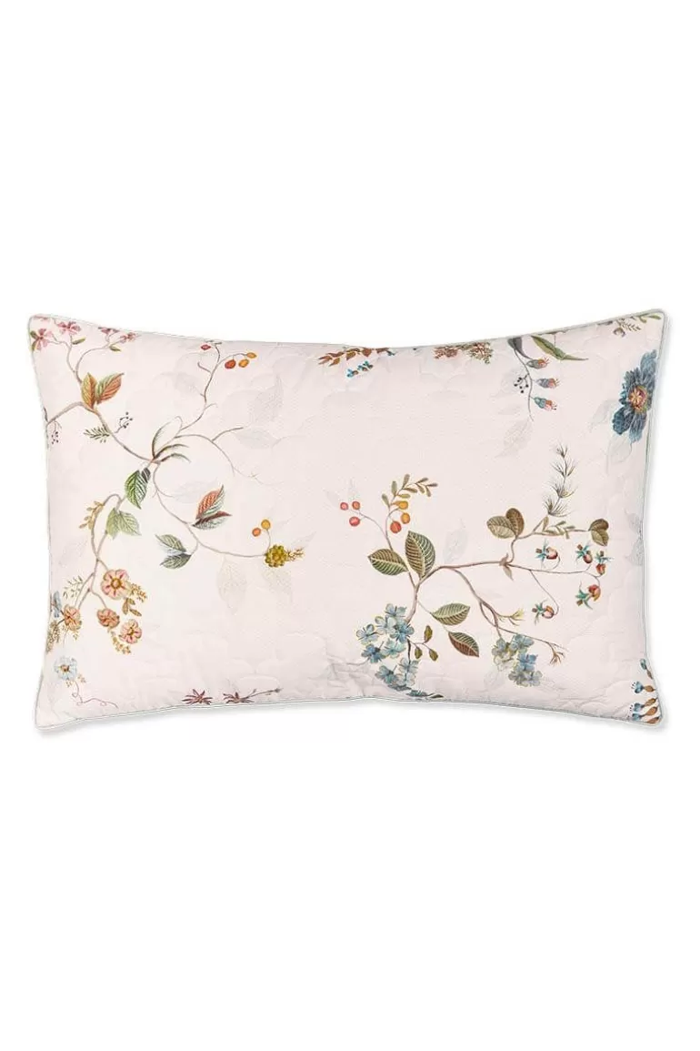 Zierkissen<Pip Studio Zierkissen Quilted Kawai Flower Weiss
